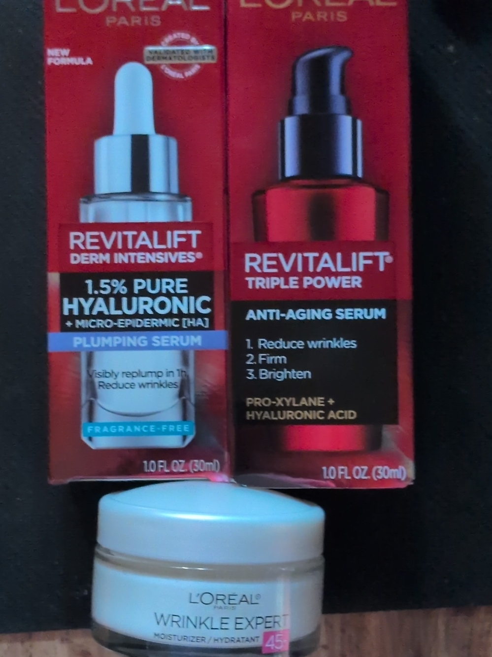 L'Oreal Revitalift Red and White Skincare Set